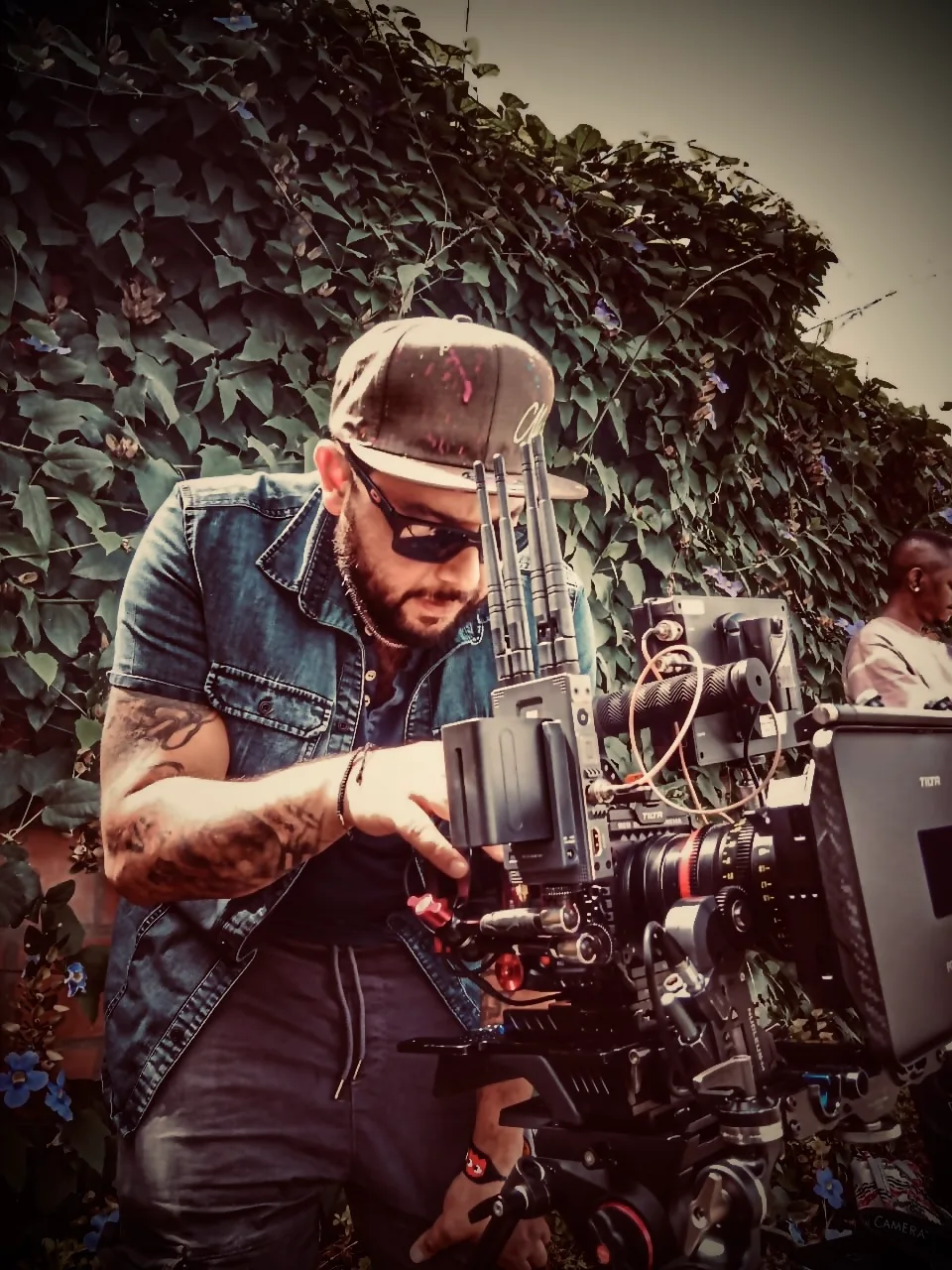 Cristian Giovanni Gil Bayona en set cinematográfico